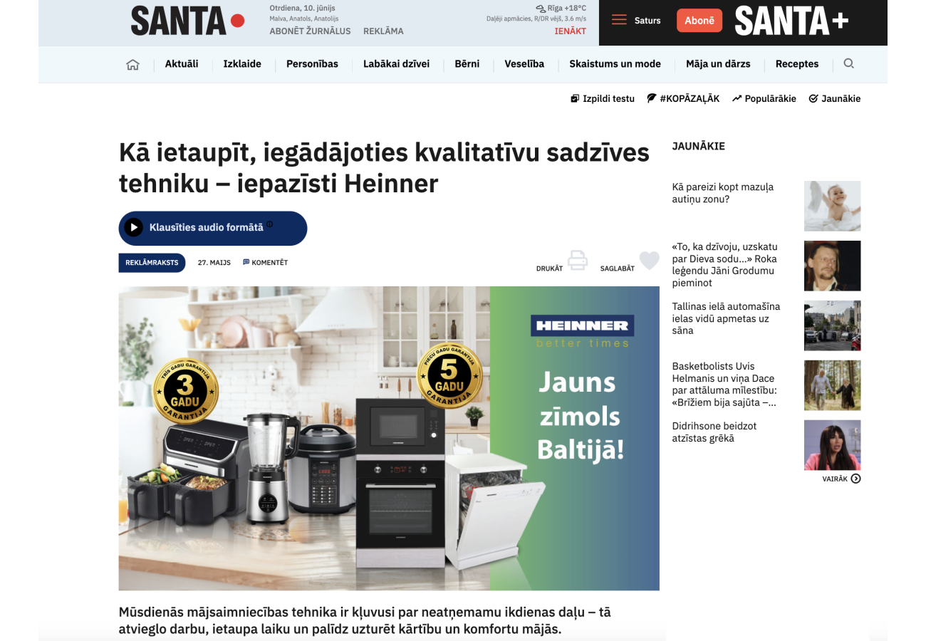 How Heinner home appliances can help you save your time and improve your everyday life