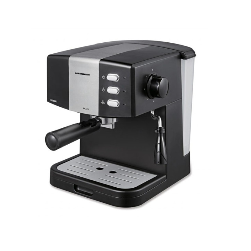 Coffee machine 850W, 1.5L, 15bar HEM-850BKSL HEINNER