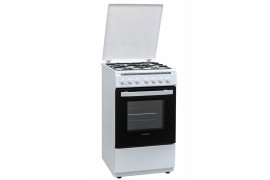 Gas stove with electric oven