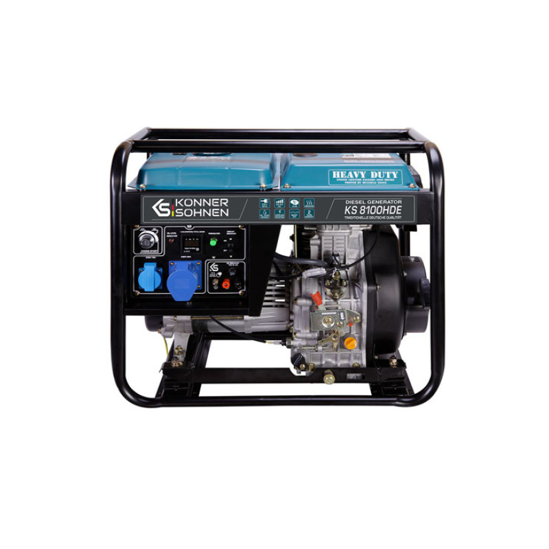 Diesel generator 6500W, KS 8100HDE (EURO V), KÖNNER & SÖHNEN 