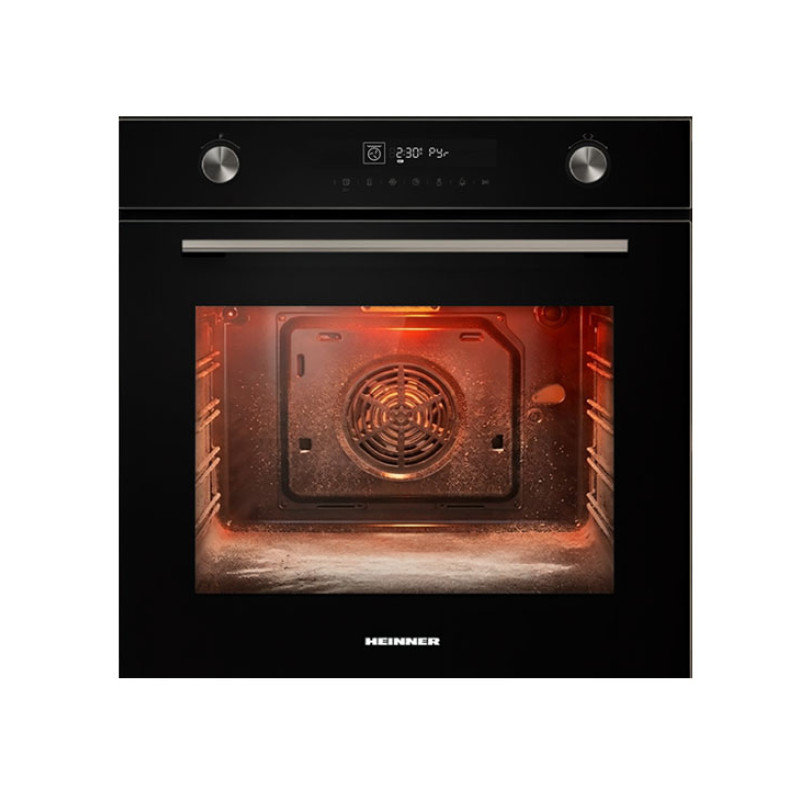 Built-in oven 72L with self-cleaning function, HBO-M7212GCDRP-GBK HEINNER
