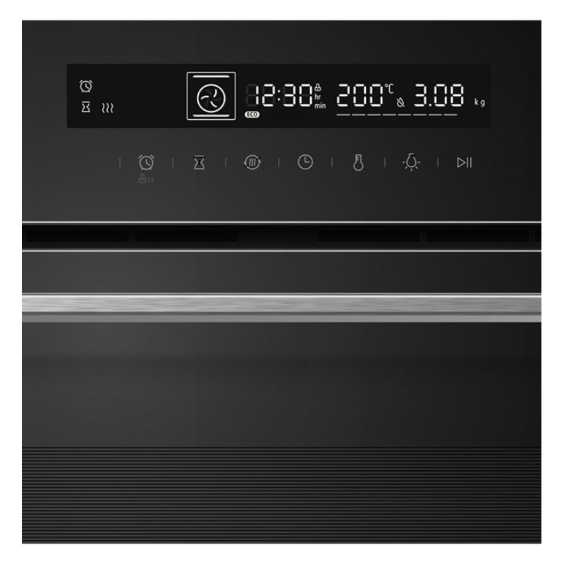 Built-in oven 72L with self-cleaning function, HBO-M7212GCDRP-GBK HEINNER