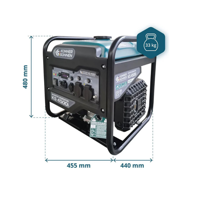 Inverter generator 4500W, KS 4500i KONNER & SOHNEN