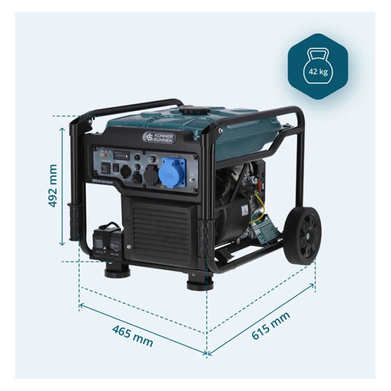 Inverter generator 6500W, KS 6500iE KONNER & SOHNEN