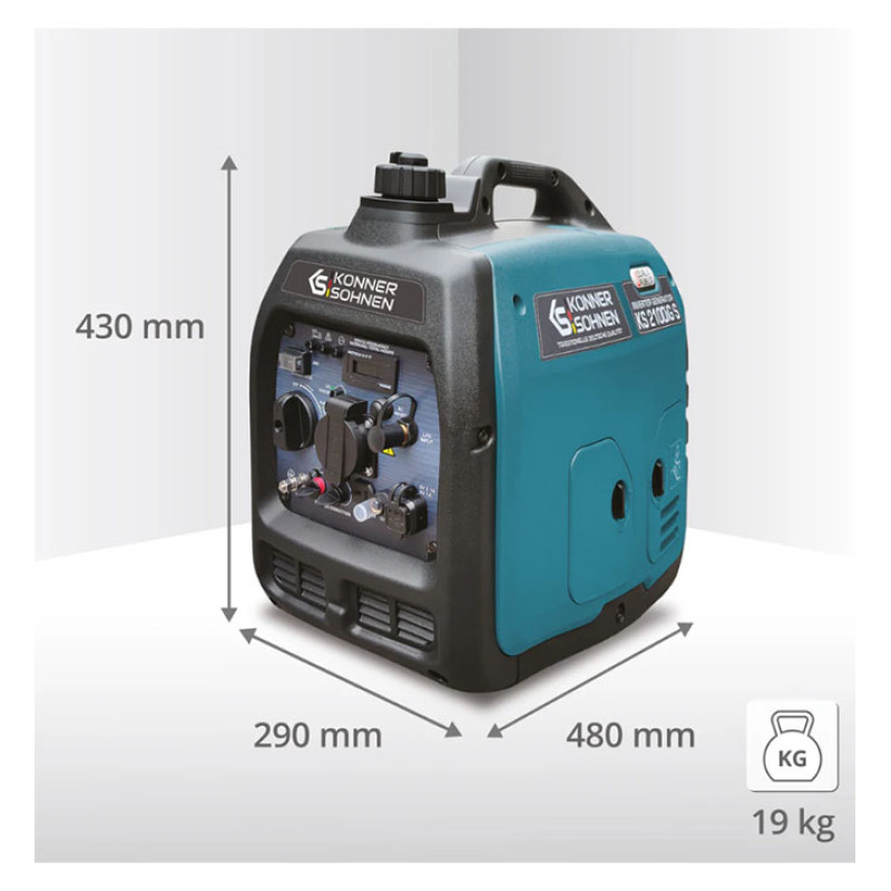 LPG/gasoline inverter generator 2000W KS 2100IG S KÖNNER & SÖHNEN