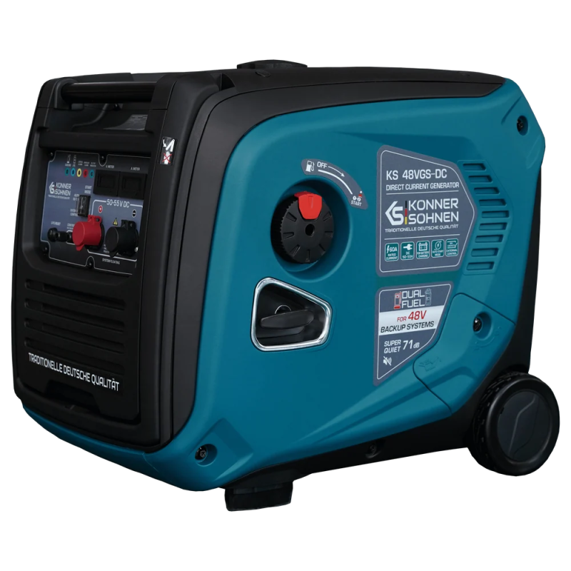 Könner & Söhnen KS 48VGS-DC Petrol/LPG Dual-Fuel DC Generator and Backup Charger for 50–55 V Battery Systems