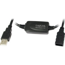 Logilink USB cable LogiLink USB-A - USB-A 15 m Black (UA0145)
