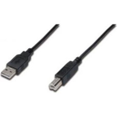 Digitus Kabel USB Digitus USB-A - micro-B 1 m Czarny (AK-300102-010-S)
