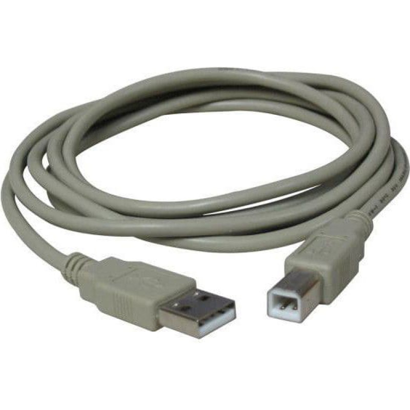 Logo USB cable Logo USB-A - USB-B 3 m Grey (10219)