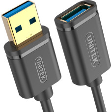 Unitek USB cable Unitek USB-A - USB-A 1 m Black (Y-C457GB)
