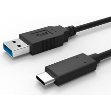 Logo USB cable Logo USB-A - USB-C 1 m Black