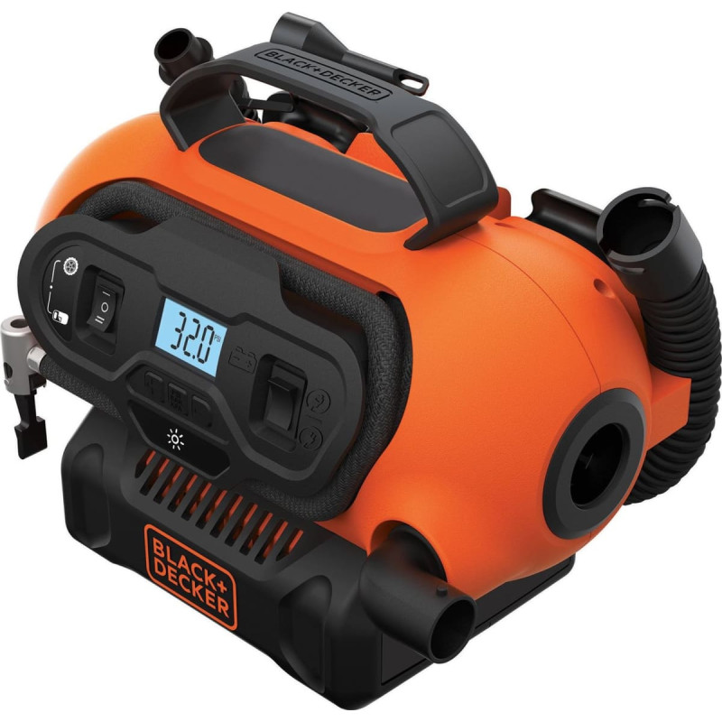 Black+Decker BLACK + DECKER battery compressor BDCINF18N-QS, 18 Volt, 11bar, air pump&nbsp;(orange / black, without battery and charger)