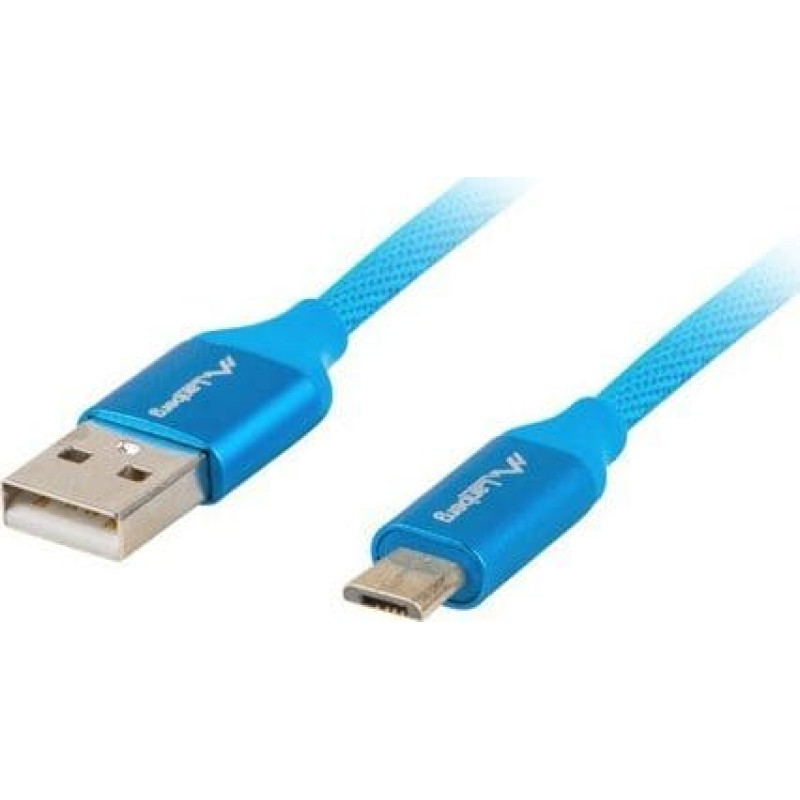 Lanberg USB cable Lanberg USB-A - 1.8 m Blue (CA-USBM-20CU-0018-BL)
