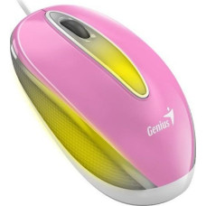 Genius Mysz Genius Genius Mysz DX-Mini, 1000DPI, optyczna, 3kl., przewodowa USB, r&oacute;żowa, klasyczna, podświetlenie RGB