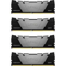 Kingston FURY DDR4 - 64GB - 3600 - CL - 16 (4x 16 GB) quad kit, RAM (black, KF436C16RB12K4/64, Renegade, INTEL XMP)