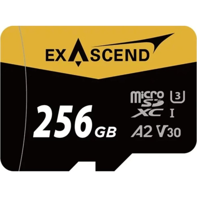 Exascend Karta ExAscend Catalyst MicroSDXC 256 GB UHS-I/U3 A2 V30 (EX256GUSDU1-AD)