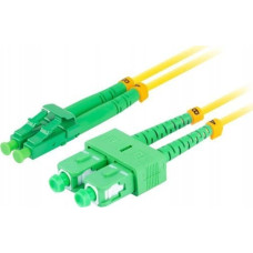 Lanberg Patchcord światłowodowy Lanberg SM SC/APC-LC/APC DUPLEX 3.0MM LSZH G657A1 1m ż&oacute;łty