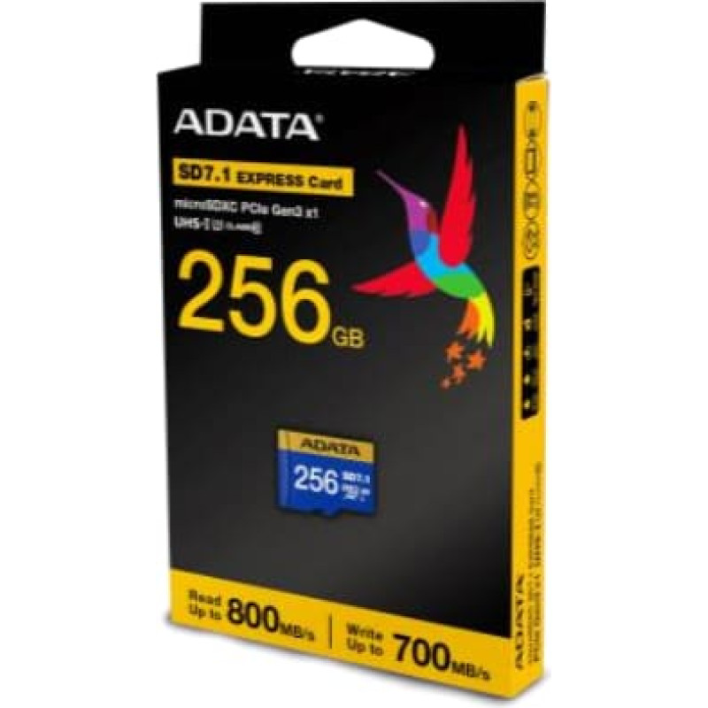 Adata mSD EXPRESS SWITCH 2 256GB PCIe U3 C10 V30 RW:800MBs/700MBs