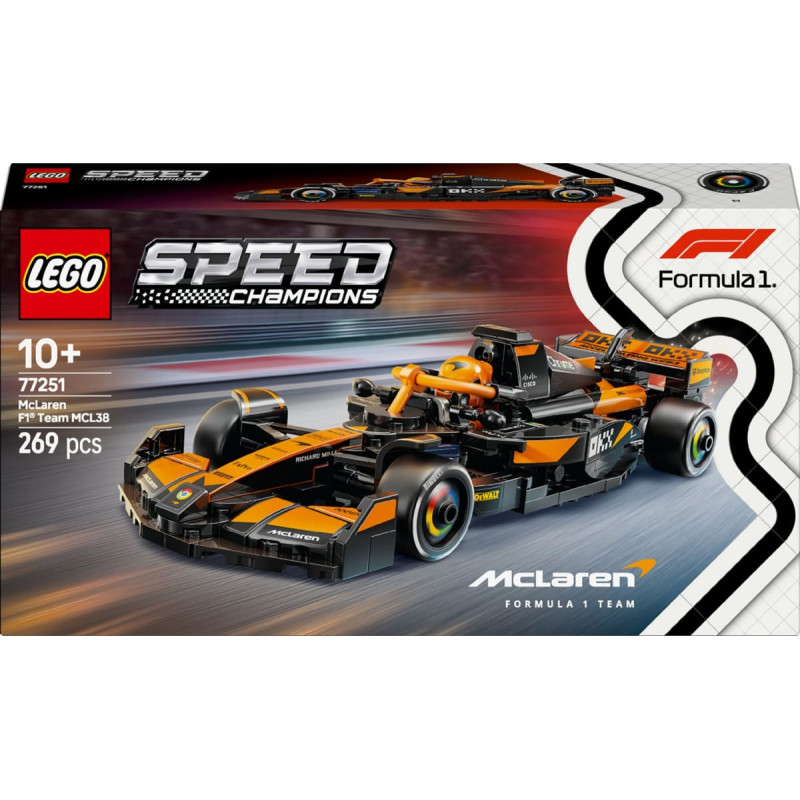 Lego 77251 Speed Champions McLaren F1 Team MCL38 Racing Car, Construction Toy