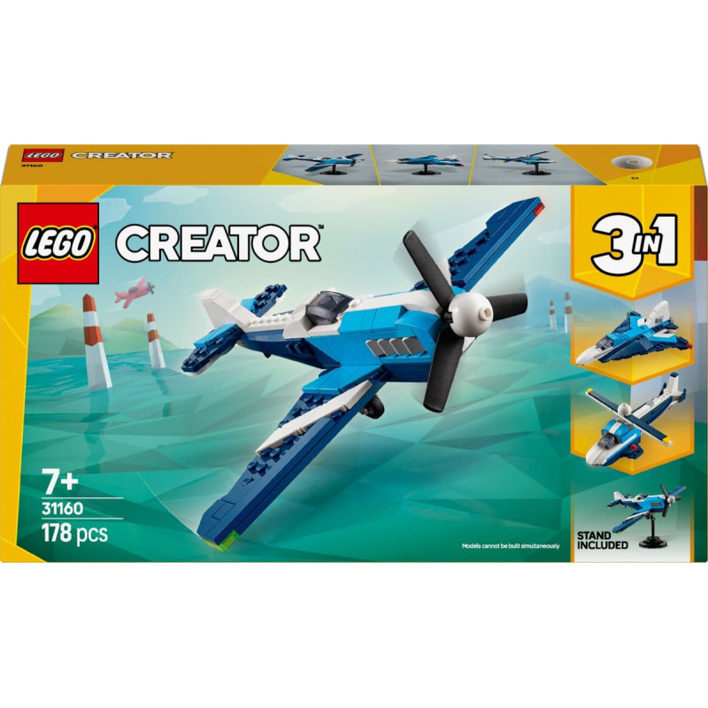 Lego 31160 Creator 3-in-1 Airplane: Racing Plane