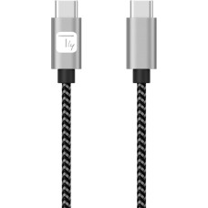 Techly ICOC MU2CC-020-AL USB kabelis USB 2.0 0,5 m USB C Pelēks, Melns