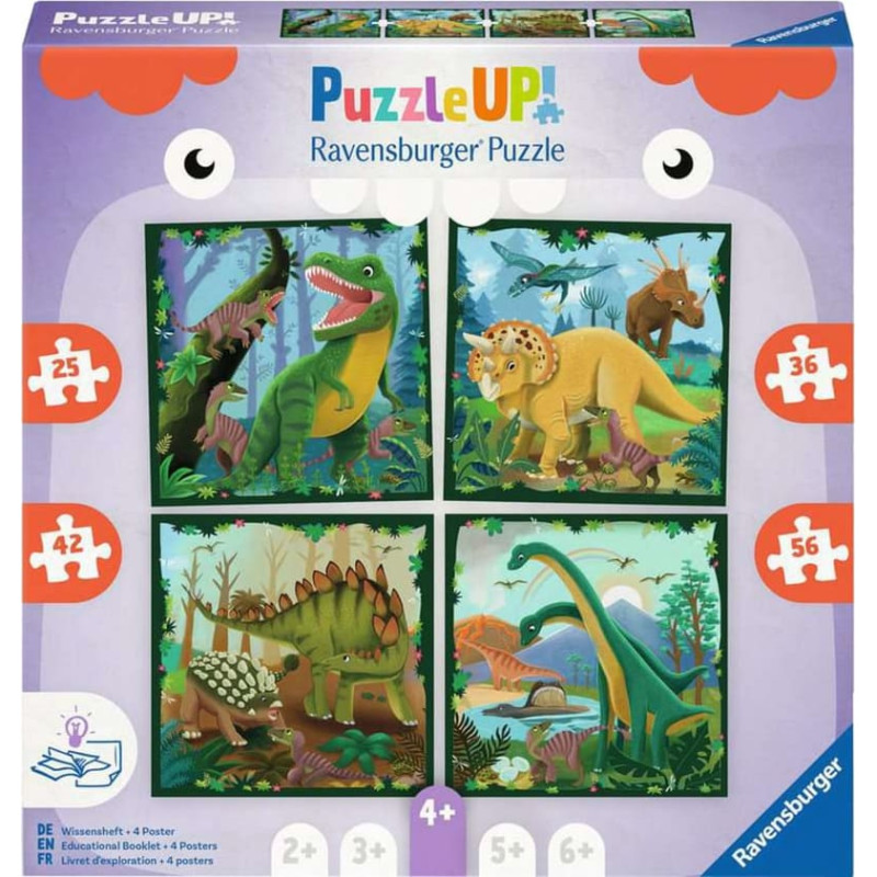 Ravensburger Puzzle UP! - Dinosaurs 25, 36, 42 and 56 pieces
