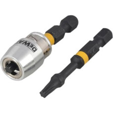 Dewalt 2xT20/50mm screw tip set + handle - DT70537T
