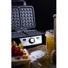 Camry | Waffle Maker | CR 3046 | 1600 W | Number of pastry 2 | Belgium | Black/Stainless Steel