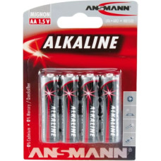 Ansmann 1x4 Ansmann Alkaline Mignon AA LR 6 red-line