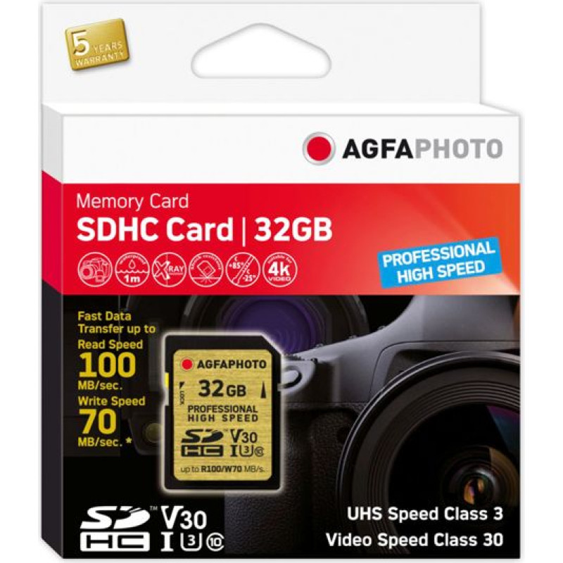 Agfaphoto SDHC UHS I        32GB Professional High Speed