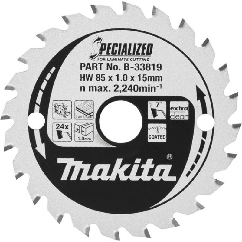 Makita B-33819 SPECIALIZED Saw Blade 85x15x24Z