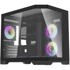 Darkflash Darflash FT418 computer case + 6 aRGB fans (black)