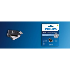 Philips FM32DA148B/00 USB zibatmiņa 32 GB USB Type-A 2.0 Melns