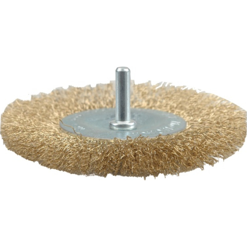 Vorel SZCZOTKA TARCZOWA 100mm Z TRZPIENIEM, DRUT KARBOWANY 06986