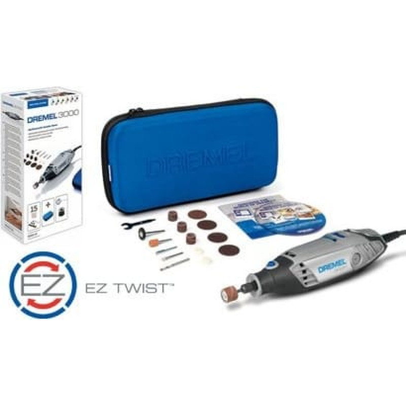 Dremel SZLIFIERKA WIELOFUNKCYJNA MULTI 3000 + 15szt. OSPRZĘTU SPEEDCLIC