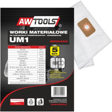 Awtools AW VACUUM DUST BAGS 5pcs UM1 GAS35/VC3011L/VC3510L/VC3511L/S44