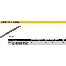 Dewalt BRZESZCZOT DO WYRZYNARKI 100x2,5mm T101BR DREW/PŁYTA /5szt.