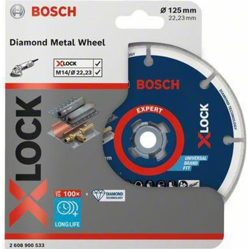 Bosch X-LOCK Dia Cutting Disc 125x22.23mm