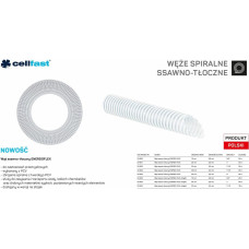 Cellfast C.WĄŻ SSAWNO-TŁOCZNY DO POMP 25mm x 20mb BEZBARWNY ENERGO-FLEX NA STOJAK