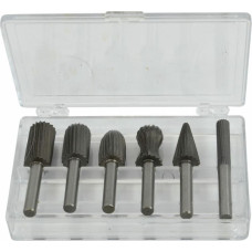 Awtools AW HSS METAL ROTARY FILE SET 6mm 6pcs w/ ROUND SHANK