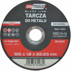 Awtools AW METAL CUTTING DISC 125*1,0mm BLACK LINE