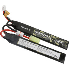 Gens Ace 25C 1300mAh 2S1P 7.4V Saddle Airsoft Gun Lipo Battery with mini Tamiya Plug