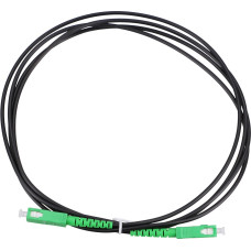 Extralink SC/APC-SC/APC Black | Patchcord | Single mode, Simplex, 3mm, 2m