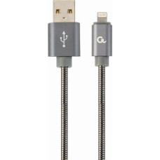 Gembird CABLE LIGHTNING TO USB2 1M/CC-USB2S-AMLM-1M-BG GEMBIRD