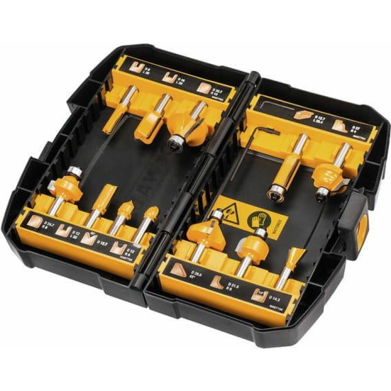 Dewalt ZESTAW FREZÓW 12cz.