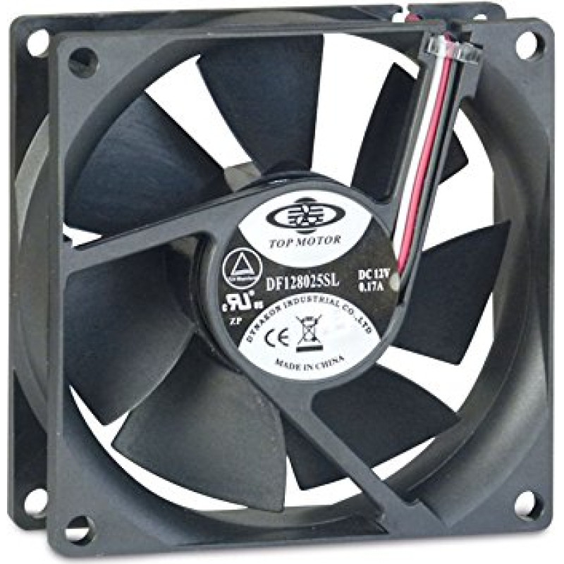 Inter-Tech Fan 80mm Bulk 80x80x25mm - 3 pin