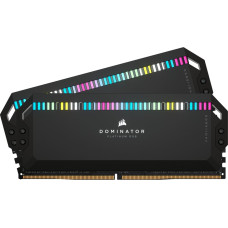 Corsair DDR5 - 64GB - 6600 - CL - 32 (2x 32 GB) dual kit, RAM (black, CMT64GX5M2B6600C32, Dominator Platinium, INTEL XMP)