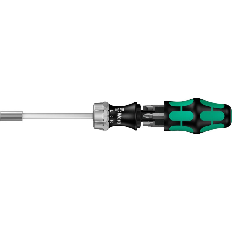 Wera bit set Kraftform Kompakt 27 RA 2 SB (black/green, incl. plug-in handle with ratchet function)