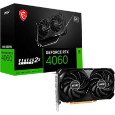 MSI GeForce RTX 4060 VENTUS 2X black 8G OC, graphics card (DLSS 3, 3x DisplayPort, 1x HDMI 2.1)