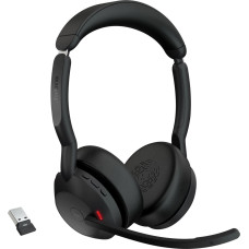 Jabra Evolve2 55, headset (black, stereo, Microsoft Teams, USB-A, Link380a)